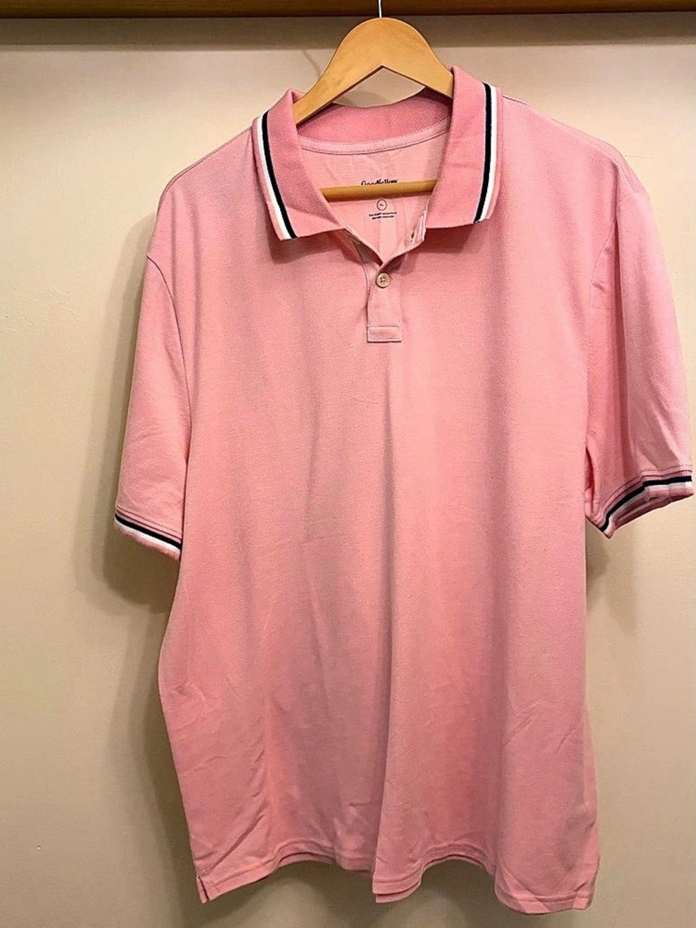 Goodfellow Pink Polo Shirt Like New